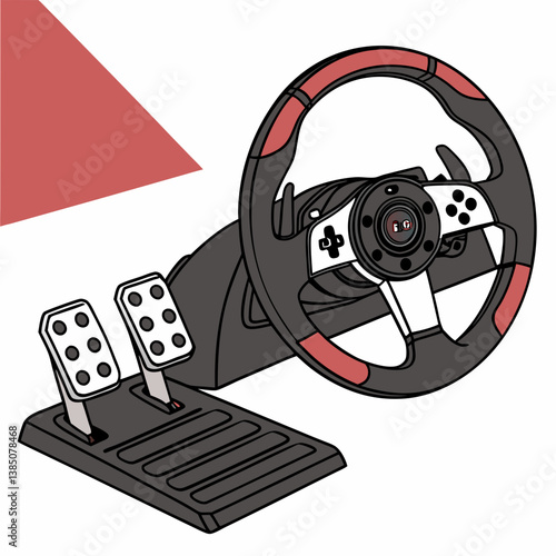 Gaming steering wheel for racing simulators