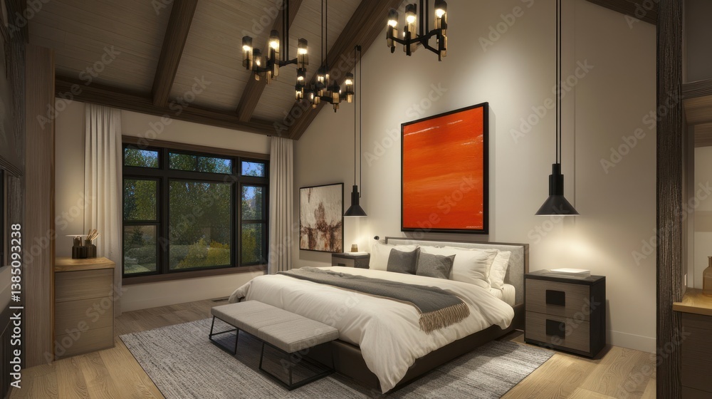 Modern Farmhouse Bedroom Interior Modern Farmhouse Bedroom Interior