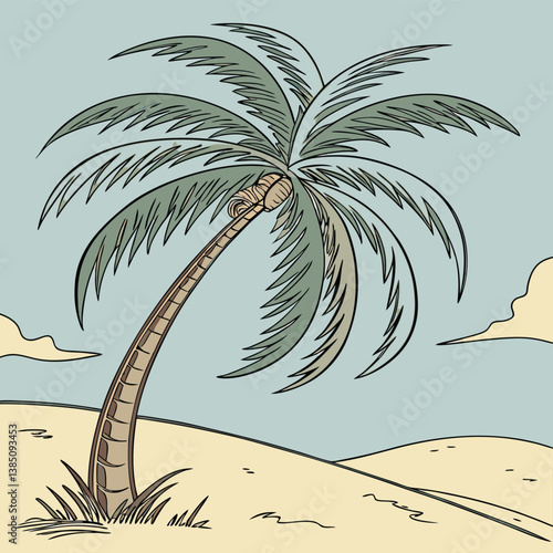 palms on the beach