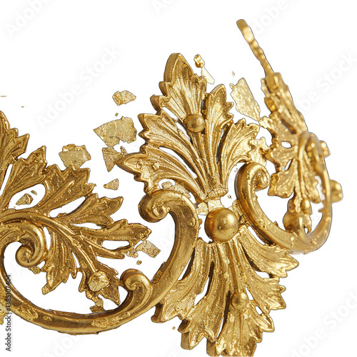 Gold Ornate Floral Design