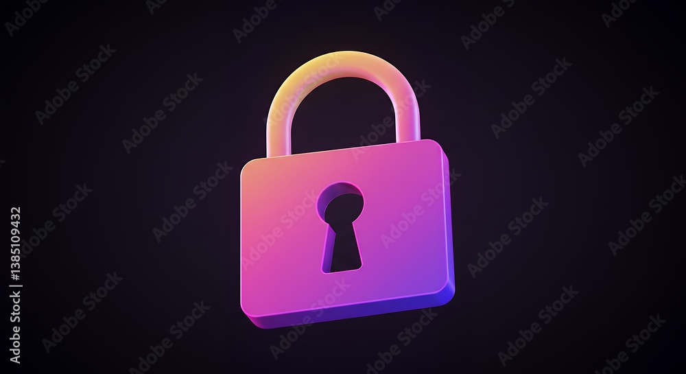 Secure Digital World A 3D Rendered Padlock Symbolizing Online Safety and Data Protection in the Modern Technological Era Secure Digital World A 3D Rendered Padlock Symbolizing Online Safety and Data Protection in the Modern Technological Era