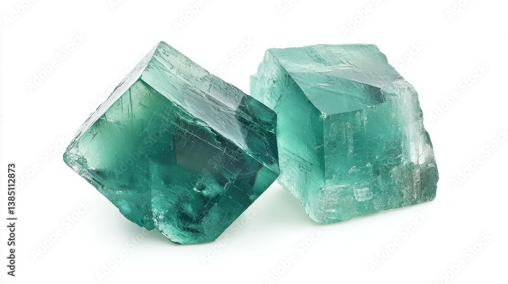 Obraz premium Fluorite isolated on white background