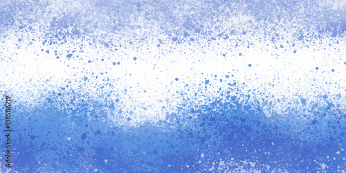 Blue water drops background. Fresh blue tones burst into motion with expressive paint splashes. Calming effect of blue gradient splatter design.