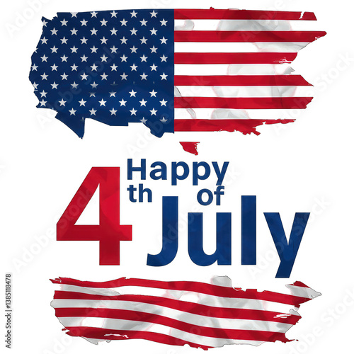 Happy 4th of July! USA Flag Image