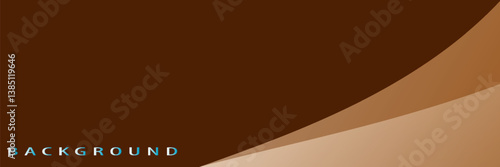 Modern brown and chocolat sky gradient background with waves. vector. eps 10