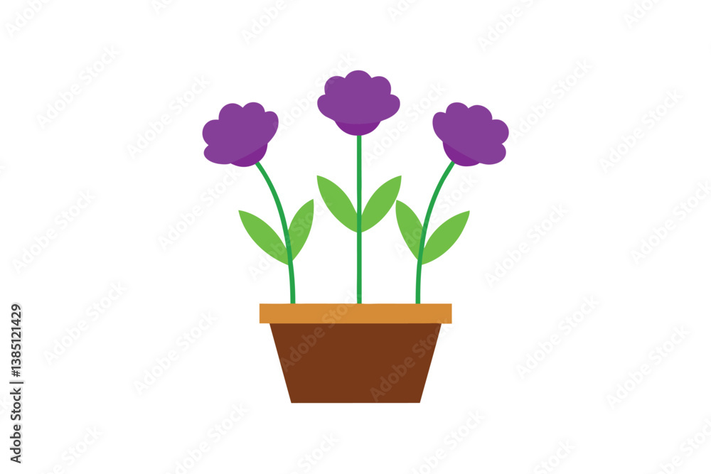Obraz premium pink hyacinth in pot