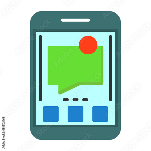 Messages Flat Icon Style