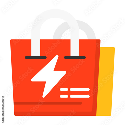 Flash Sale Flat Style Icon
