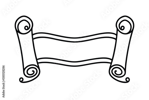 vector illustration of an old scroll