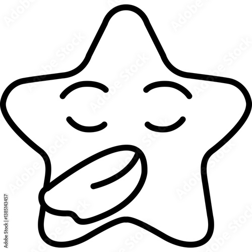 Sneezing Star Icon