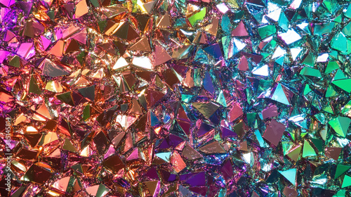 Holographic rainbow foil iridescent texture abstract hologram background
