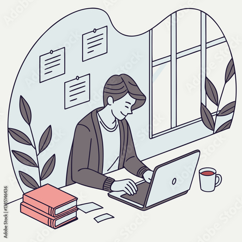 Copywriter creating blog content
