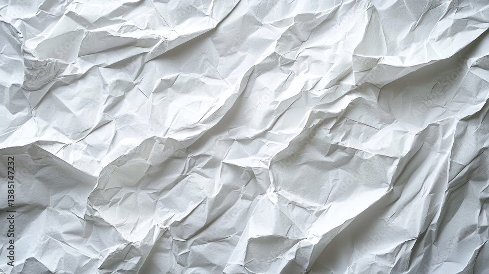 Abstract Wrinkled White Paper Texture Background Abstract Wrinkled White Paper Texture Background
