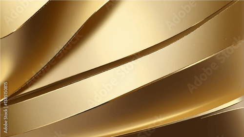 Gold background, gold polished metal, steel texture
