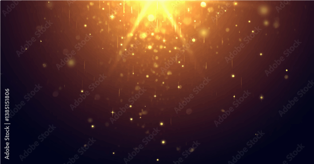 Bright vector illustration Magic rain of sparkling glittery particles lines. Bright vector illustration Magic rain of sparkling glittery particles lines.