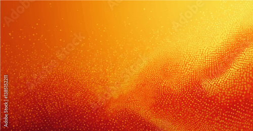 The abstract halftone background consists of different dots.