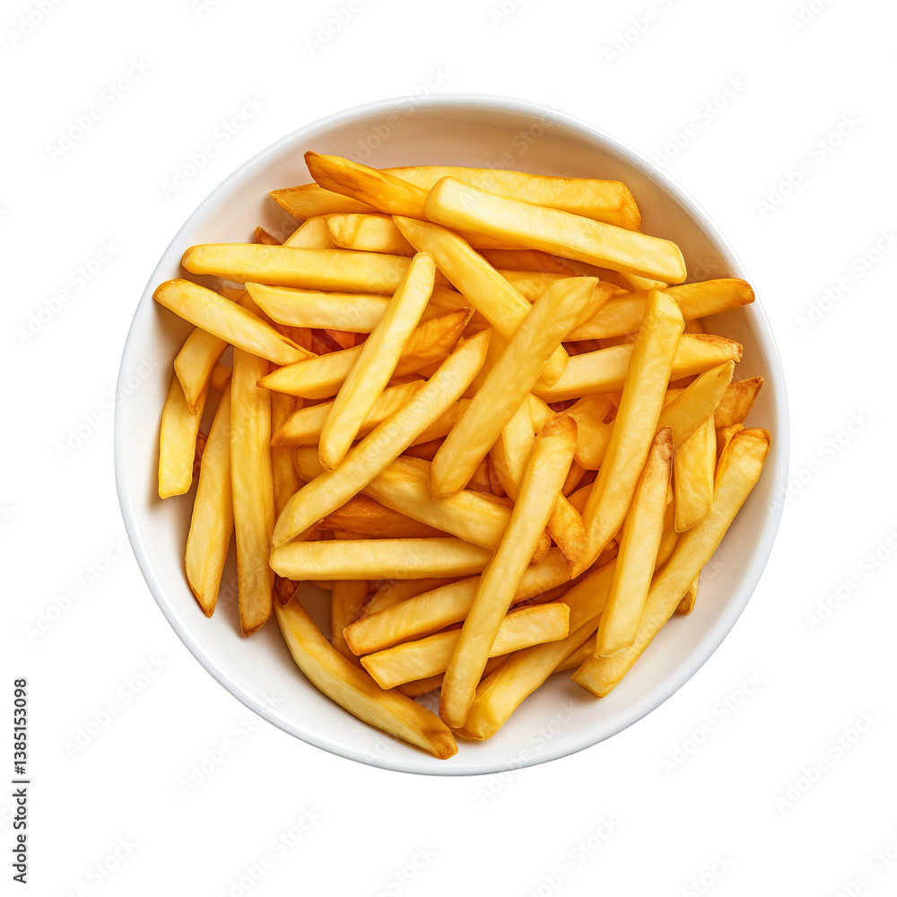 french fries isolated on white background french fries isolated on white background