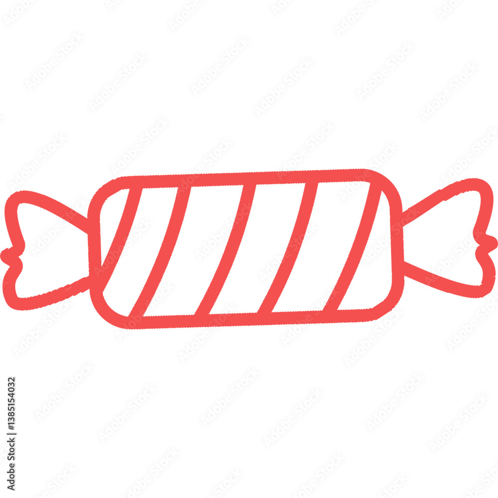 Naklejka premium Children Scribble Line