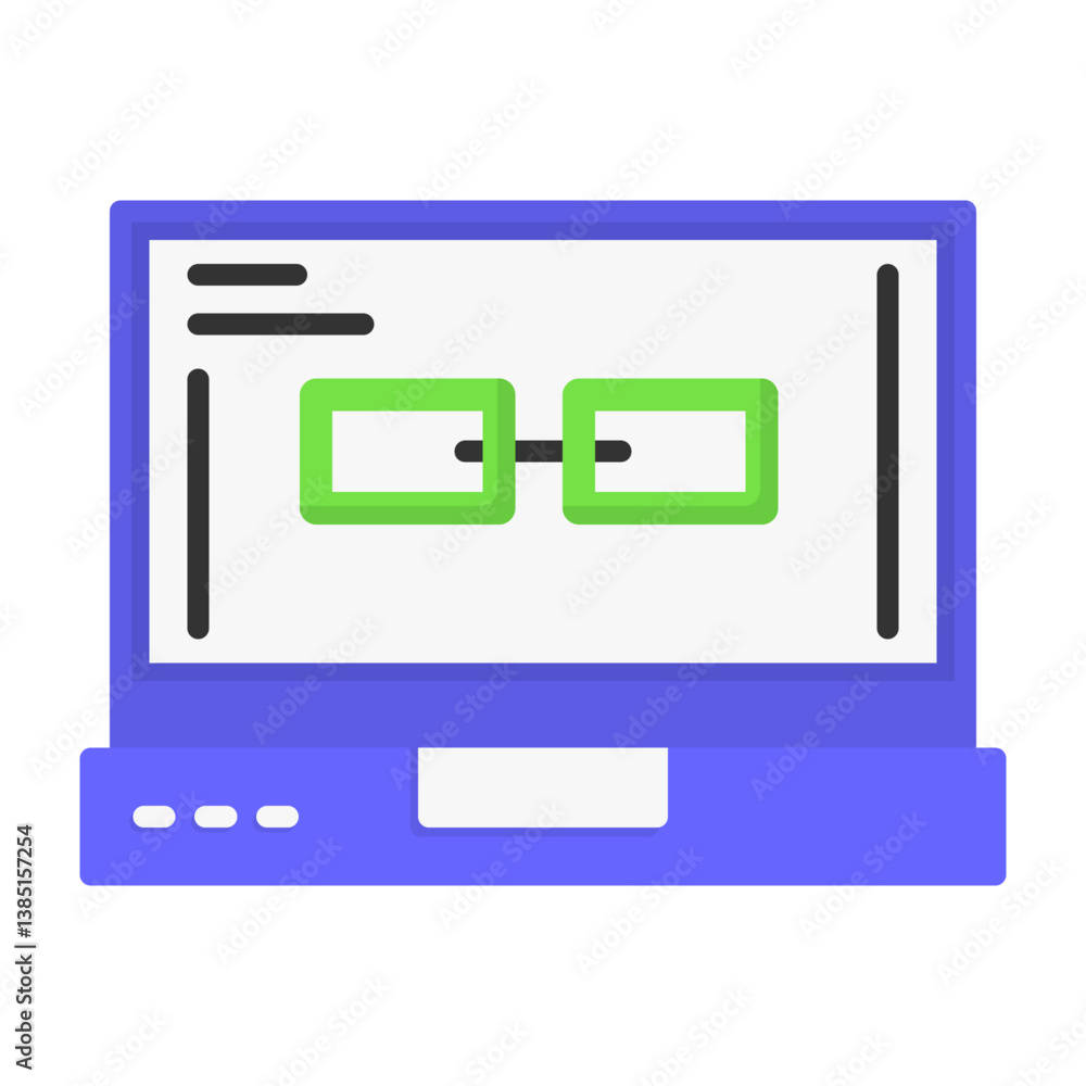 Link Laptop Interface Flat Icon Link Laptop Interface Flat Icon