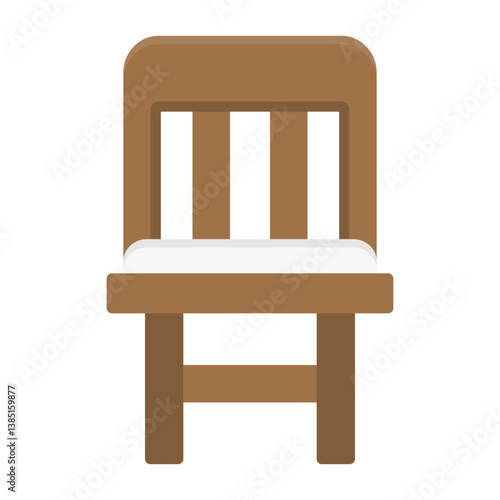 Chair Vector Flat Style Icon