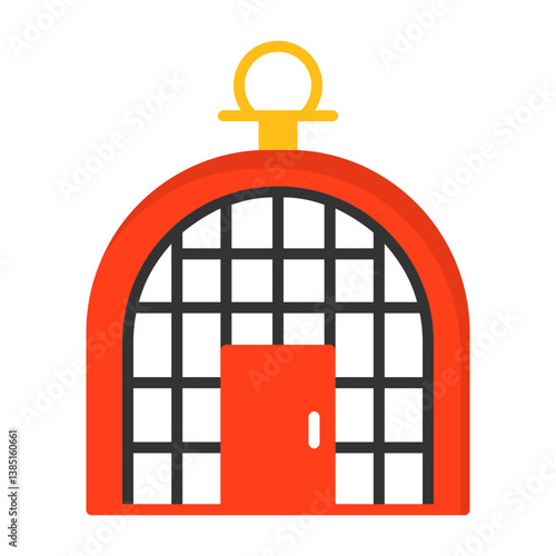 Birdcage Vector Flat Style Icon