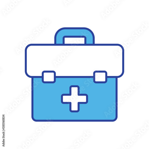 First Aid Kit icon isolated on a white background. Vector illustration.