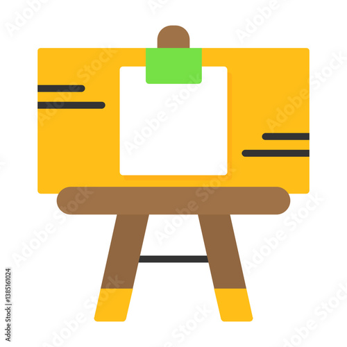 Artist's canvas Vector Flat Style Icon
