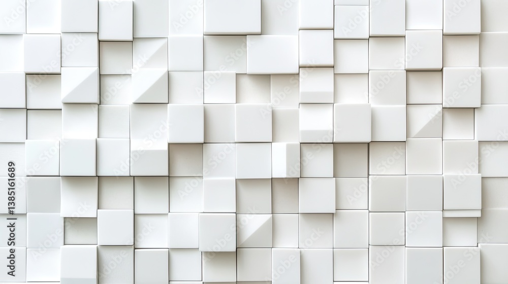 Elegant mosaic tile wall texture abstract white ceramic for contemporary interiors