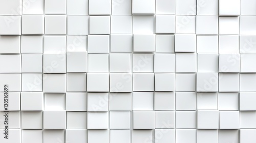 Elegant mosaic tile wall texture abstract white ceramic for contemporary interiors