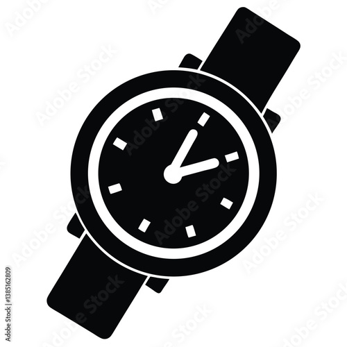 Isolated Wristwatch Icon