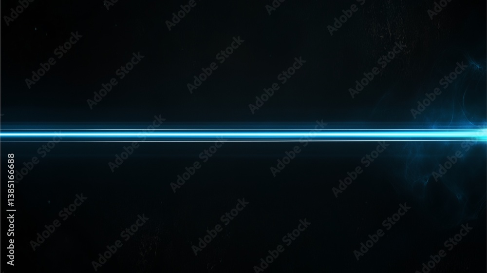 Obraz premium Abstract energy line: A striking visual representation of a luminous energy line cutting through a black space, evoking concepts of technology, data flow, or futuristic design.