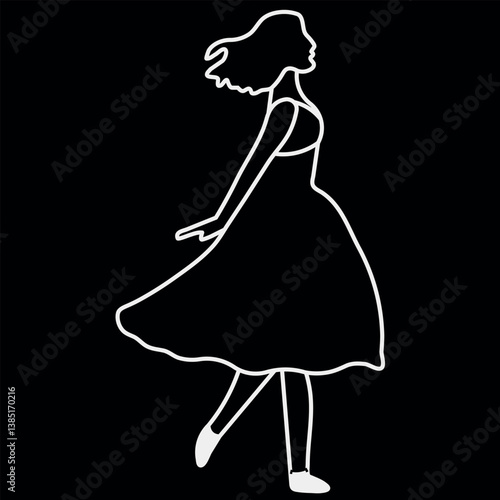 silhouette of a bride