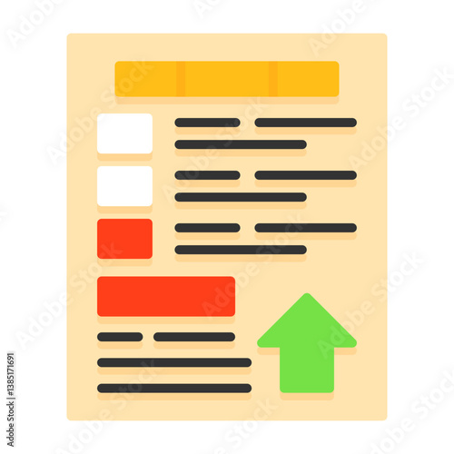 SERP Flat Style Icon