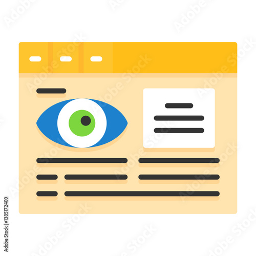 Pageviews Flat Style Icon