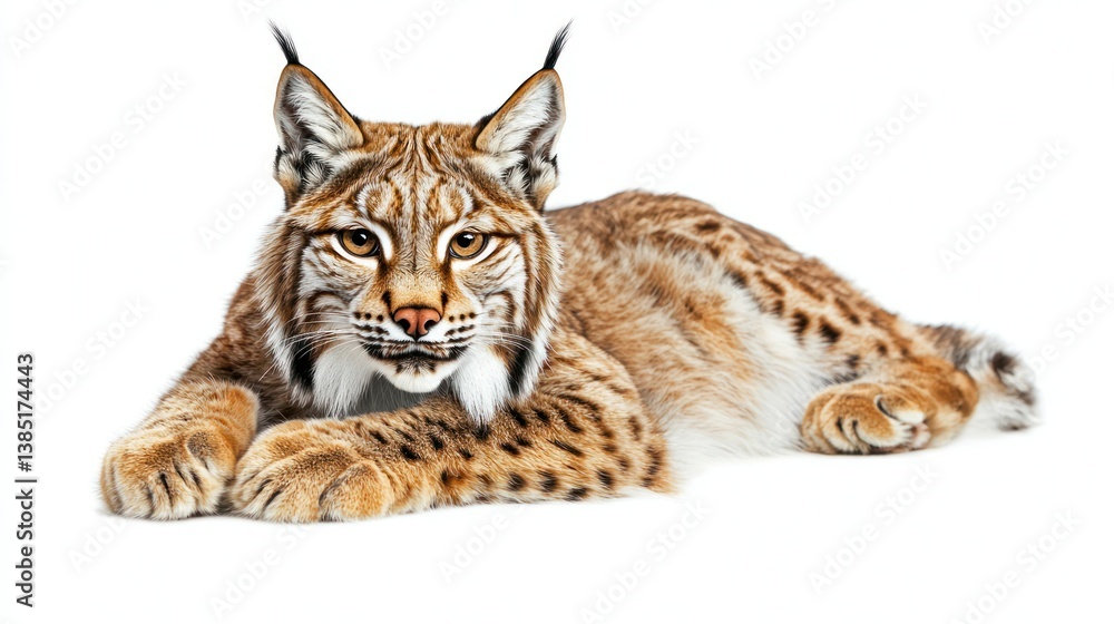 Lynx isolated on white background Lynx isolated on white background