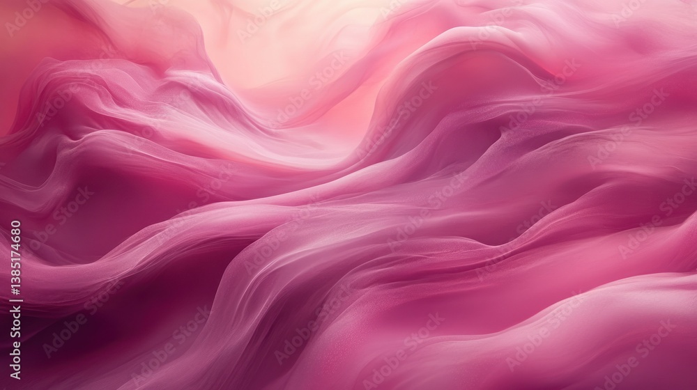Fototapeta premium Abstract Pink Fabric Texture: Draped Waves of Softness