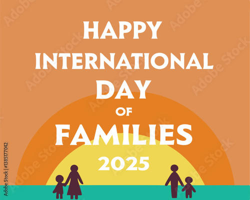 Happy International Day of Families 2025: Text-Based Holiday Greeting.