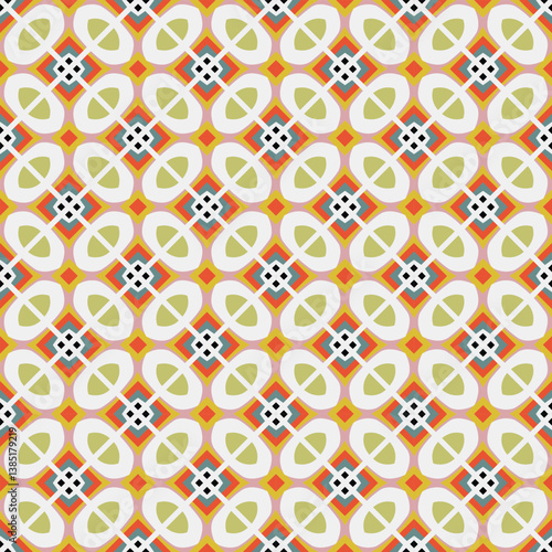 Beautiful geometric vector pattern perfect for fabric, wallpaper and home decor