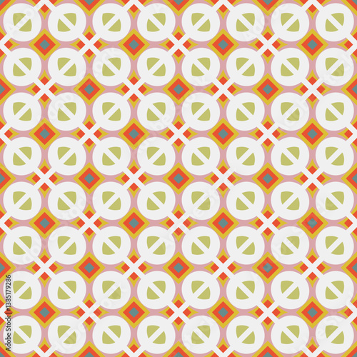 Beautiful geometric vector pattern perfect for fabric, wallpaper and home decor