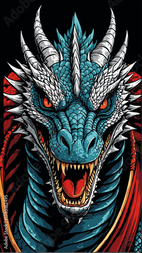 Canvas Print dragon vector for graphic design needs
