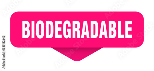 biodegradable sticker. biodegradable sign on transparent background