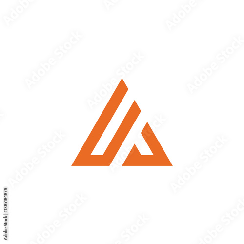 Free Download Abstract Triangle Letter A Logo design vector template isolated on white background - GFXLoad