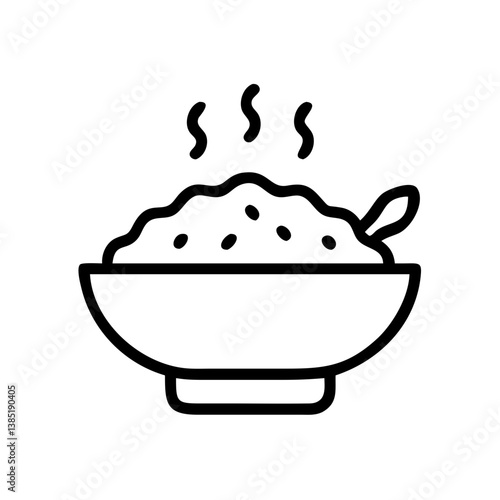 biryani icon flat vector