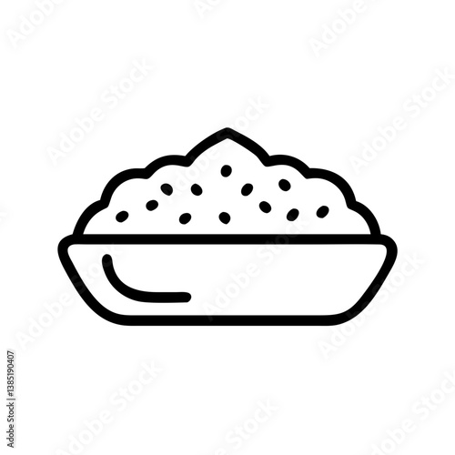 biryani icon flat vector