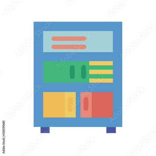 Free Download  Creative Bookshelf Icon for Libraries - GFXLoad