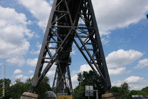 Obraz na płótnie Eisenbahnhochbrücke in Rendsburg w salonie