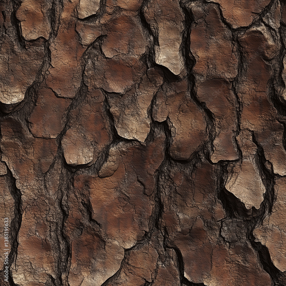 seamless tree bark texture tile top view detailed brown natural wood crust ground forest for surface mapping architecture game design 2d flat seamless tree bark texture tile top view detailed brown natural wood crust ground forest for surface mapping architecture game design 2d flat