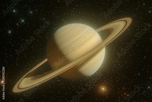 Majestic Saturn: A Celestial Jewel Among the Stars
