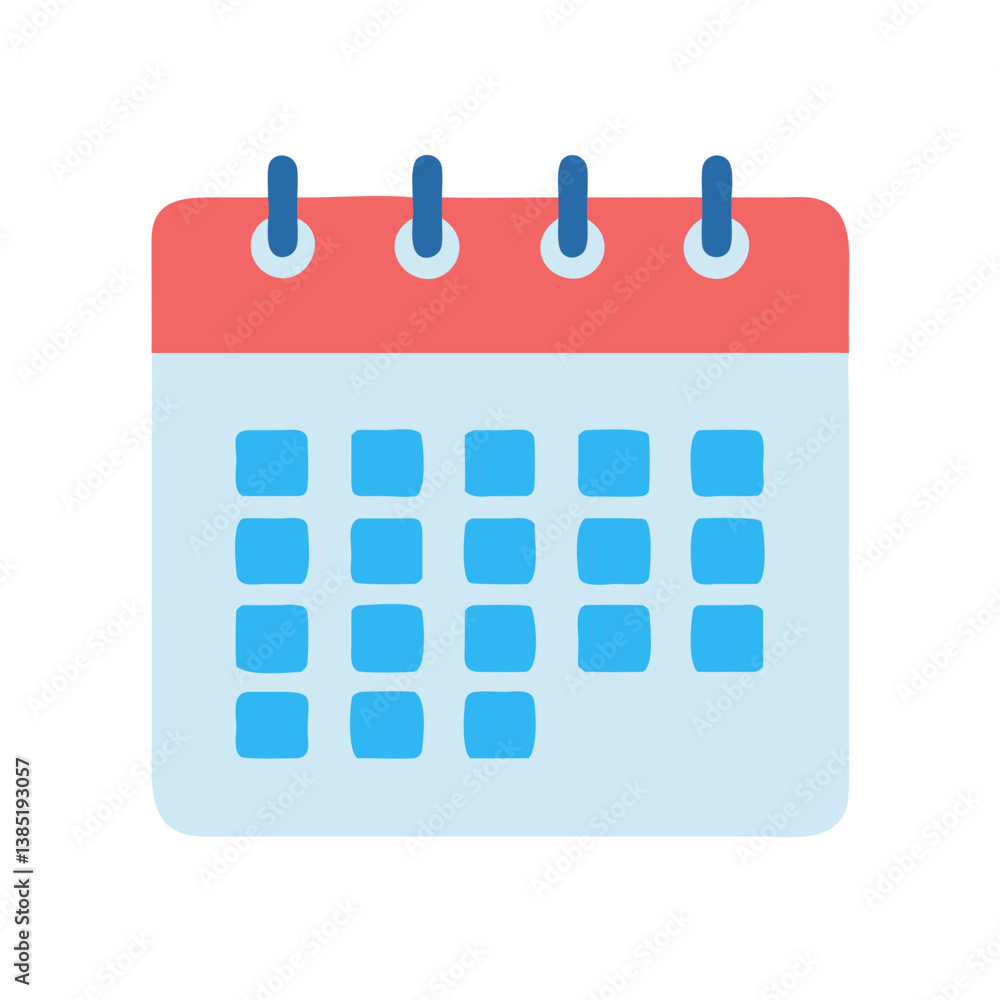 Stylish Desk Calendar Icon for Planning Stylish Desk Calendar Icon for Planning