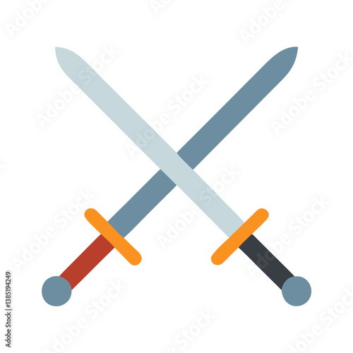  Dynamic Duel Sword Icon for Fantasy
